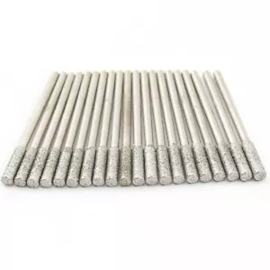 30 pz punte da macinazione diamanti punta cilindrica 3 mm 1/8 pollici strumenti da intaglio per pietra - Foto 1 di 9