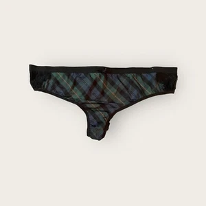 Lane Bryant Cacique No Show Thong Panty w/ Lace Tartan Plaid sz 22/24 (4810) - Picture 1 of 1