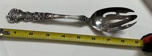 Gorham Sterling BUTTERCUP Pierced Vegetable Serving Spoon 8 1/2” 68 Grams - Picture 1 of 3