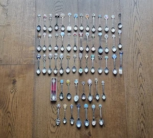 56 X Souvenir Spoon Job Lot Vintage Worldwide Collection Silver Plated - Picture 1 of 16
