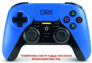 DR1TECH ShockPad Controller Wireless PS4/PS3/PC/iOS/PS5* Vibrazione Doppia - BLU - Foto 1 di 9