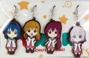 Yuru Yuri Rubber Mascot Strap set Nachuyachumi! CD Benefits Anime Form Japan - Picture 1 of 3