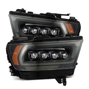 AlphaRex For 19-24 Ram 1500 NOVA LED Projector Headlights Alpha Black MK 2 Style - Picture 1 of 8