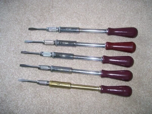 4 Stanley Yankee 130A/B Ratchet Spiral Screwdrivers + Yankee North Bros USA 130A - Picture 1 of 5