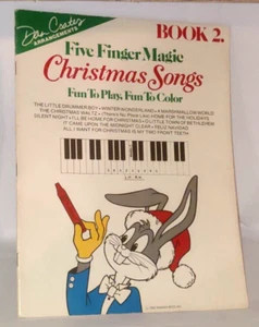 Dan Coates Five Finger Magic Christmas Songs Book 2 1983 Warner Bros. - Foto 1 di 2
