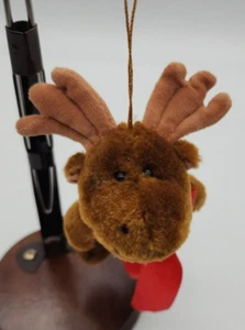 The Boyds Collezione Peluche Alce Ornamento Natale Vacanze 5,5" Vintage 1990 - Foto 1 di 6