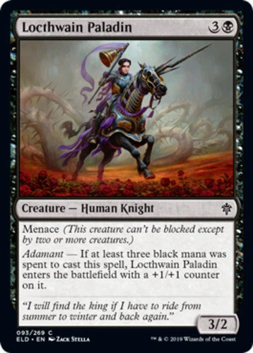 Throne of Eldraine - Locthwain Paladin - Foil - Image 1 of 1