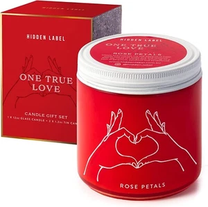 Duftkerzen, Soja-Aromatherapie-Kerzenset Rosenblätter 12oz 50 Stunden - Bild 1 von 6