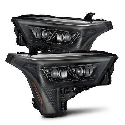 For 22-24 Toyota Tundra Amber DRL Alpha Black Luxx LED Headlights Headlamps - Image 1 of 4