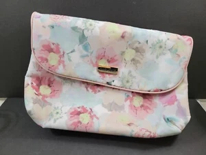 Ellen Tracy Womens Toiletries Cosmetics Organizer Travel Bag Zip Up Pockets - Picture 1 of 14