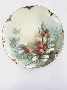 Vintage Haviland France Vintage 7.5 inch Gold Rim Plate - Hand Painted! - Picture 1 of 6