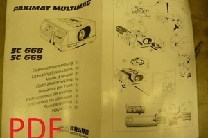 Anleitung Diaprojektor BRAUN PAXIMAT MULTIMAG SC668 SC669 - auf EMail/CD - Bild 1 von 1