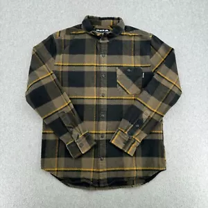 Camisa de franela DAKINE para hombre mediana marrón a cuadros manga larga bolsillo frontal abotonada - Imagen 1 de 10