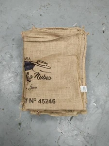 Used Coffee Sacks (Jute/Hessian/Burlap) - RANDOM-Packs Of 10 - Picture 1 of 1