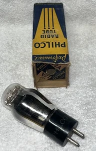 NOS PHILCO TYPE 12A VINTAGE TUBE - ENGRAVED BASE AMPLITREX TESTED - Picture 1 of 4