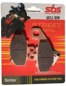 PASTIGLIE FRENO POSTERIORI SBS 687 LS SINTER KAWASAKI ER6 N 650 2006 2007 2008 - Foto 1 di 1