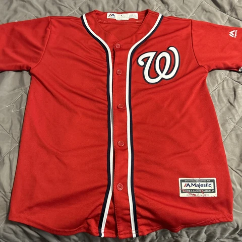 Stephen Strasburg 37 Majestic Washington Nationals Baseball Jersey  Youth M Cover