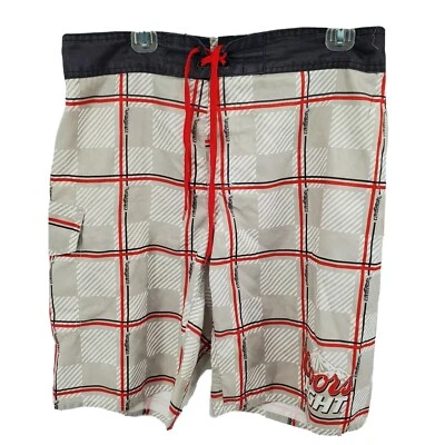 Bañador Coors Light Beach Board Shorts Talla 34 Gris Para Hombre Foto 1 de 4