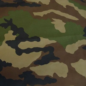Woodland Camouflage reißfest Baumwoll-Stoff Uniform Flecktarn Tarnstoff Armee - Bild 1 von 2