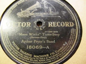1908 THREE STEP Moon Winks Marsovia Waltzes Slow Waltz Arthur Pryor's Band 16069 - Picture 1 of 2
