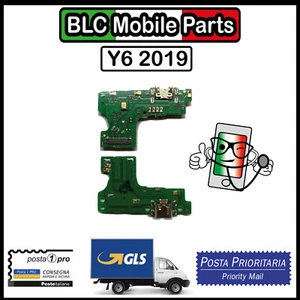CONNETTORE RICARICA HUAWEI Y6 2019 MDR-LX1 LX2 DOCK MICROFONO FLEX CARICA FLAT - Foto 1 di 1