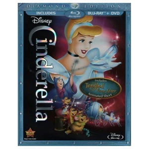 Disney Cinderella Blu-Ray & DVD Diamond Ed. 2-Disc Box Set Animated Movie Sealed - Picture 1 of 4