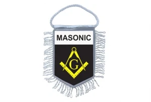 Mini banner flag pennant window mirror cars country banner masonic freemason - Bild 1 von 1