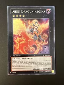 Yu Gi Oh Ita 1st Ed Super Rare GAOV-IT049 Djinn Dragun Queen NM Near Mint - Picture 1 of 4