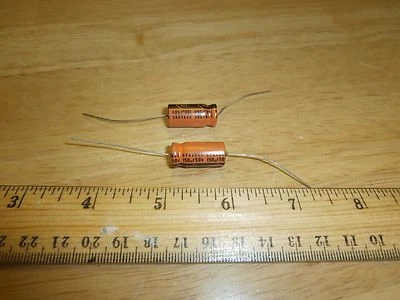 Lot/2 Sprague 501D Axial Electrolytic Capacitor 150 uf 50 Volt,NOS