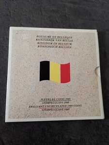 COFFRET BELGIQUE FRANCS FRANK 1989 UNC FDC BU SET BELGIUM COINS  - Picture 1 of 4