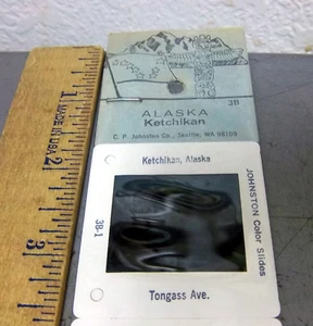 Scenic Alaska Slide Sleeve of 5 Slides, Ketchikan Scenes hard to find 1970s item - Bild 1 von 2