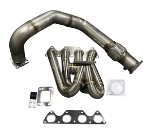 B Series T3 T4 Top Mount Turbo Manifold Pipe GSR B16 B18 B20 44mm Civic Si DC2 - Picture 1 of 17