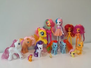 My Little Pony Lot Of 14: Equestria Girl Dolls, Mermaid, Ponies Variety Sizes - Picture 1 of 23