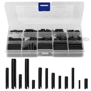Assortimento 390 Pezzi Roll Pin 65 Mn Acciaio Split Espansione Perni M1.5-M6 Scanalati Nuovi - Foto 1 di 7