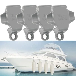 4er Pack Pontonboot Quadratische Schienenfender Clip Halter für Bootsfender - Bild 1 von 12