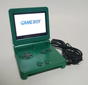 Gameboy Advance GBA SP Console with Backlit IPS Screen + Rayquaza Custom Shell - Picture 1 of 7