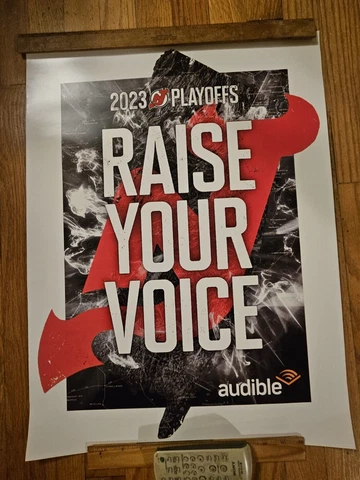 2023 New Jersey Devils SGA Poster NHL Stanley Cup Playoffs 24 x 18 Cover