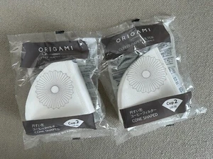 Origami Cone Shaped Pour Over Coffee Paper Filter for "Cup 2" Dripper, 2 Packs - Picture 1 of 1