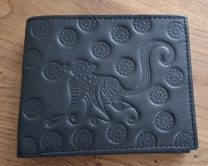 oxmox Leather Querscheinbörse Geldbörse Portemonnaie Leder Schwarz Neu - Bild 1 von 4