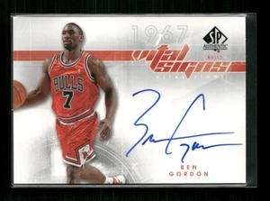 2008-09 SP Authentic #VS-BG Ben Gordon Vital Signs Auto - Picture 1 of 2