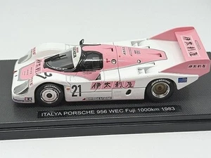 EBBRO 1/43 ITALYA PORSCHE 956 WEC Fuji 1000km 1983 #21 white pink 43891 - Picture 1 of 3
