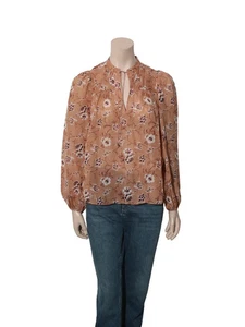 ULLA JOHNSON Floral Printed Silk Top (SIZE 2) - Picture 1 of 3