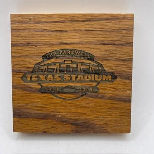 Texas Stadium Farewell 2008 Plaque Wood Piece NFL Dallas Cowboys Licensed - Picture 1 of 8