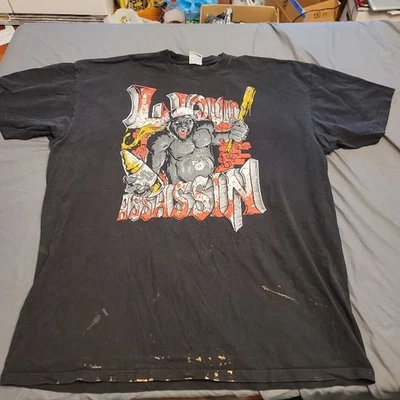 Shaka Wear Heavy T-Shirt 5XL Tall Black Liquid Assassin Gorilla Streetwear - Image 1 of 4