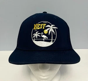 Truckermütze Neff verstellbar dunkelblau bestickt Strand Logo Cap - Bild 1 von 7