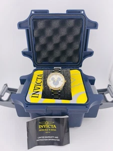INVICTA Disney Limited Edition Watch Mickey Mouse Dial Two-Tone 36MM Quartz 8.5" - Picture 1 of 15