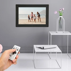 EU Plug Digital Photo Frame 10 Inch IPS 1280x800 Support Video Sound Picture - Picture 1 of 12