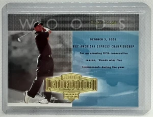 Tiger Woods 2003 cubierta superior PGA Golf - #57 - tabla de clasificación - Imagen 1 de 2