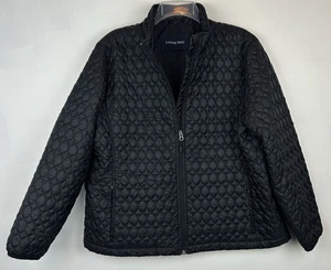 Lands End Steppjacke Damen L schwarz Primaloft Full Zip Freizeit Old Money lesen - Bild 1 von 7