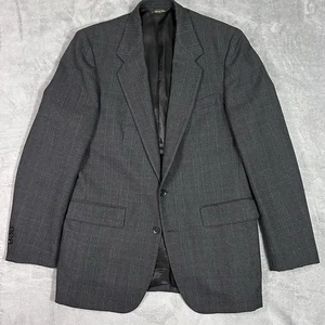 Blazer uomo John Alexander misto lana 42R grigio scuro a quadri cappotto sportivo - Foto 1 di 11